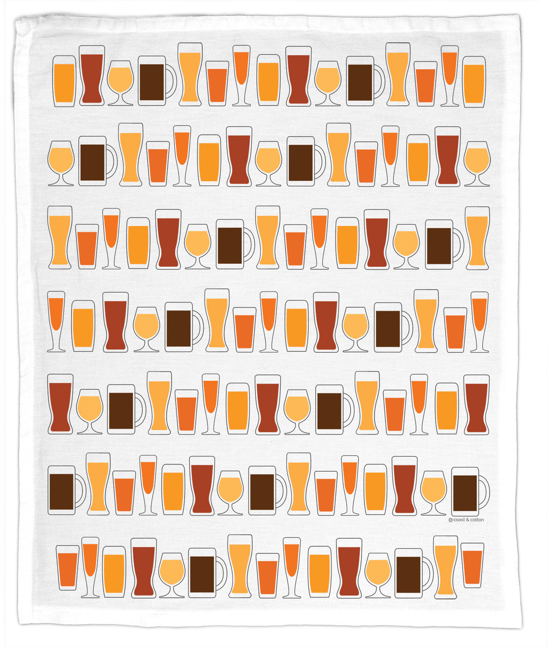 Beer Glasses, Hand Towel