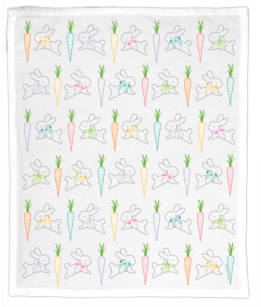 Bunnies & Carrots, Hand Towel