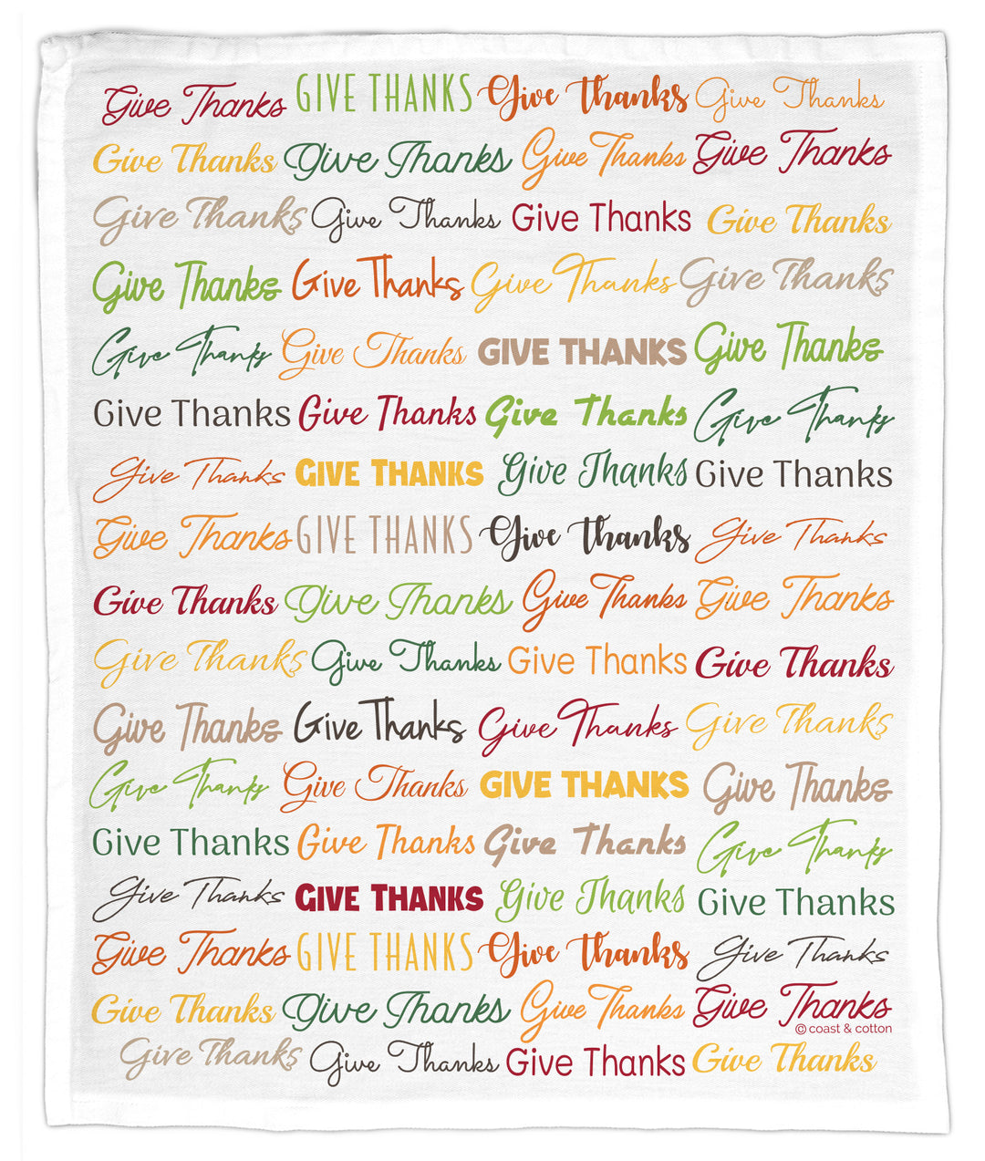 Give Thanks Expressions, Hand Towel