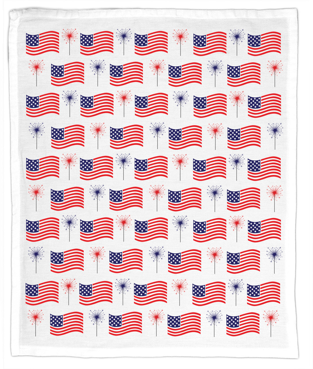 American Flags & Sparklers, Hand Towel