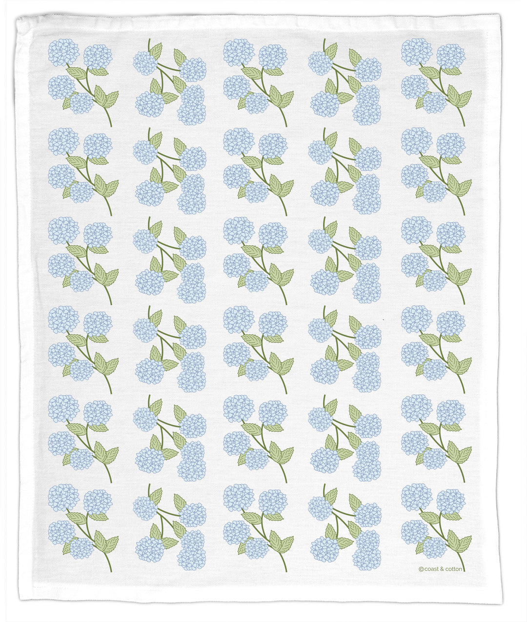 Blue Hydrangeas, Hand Towel