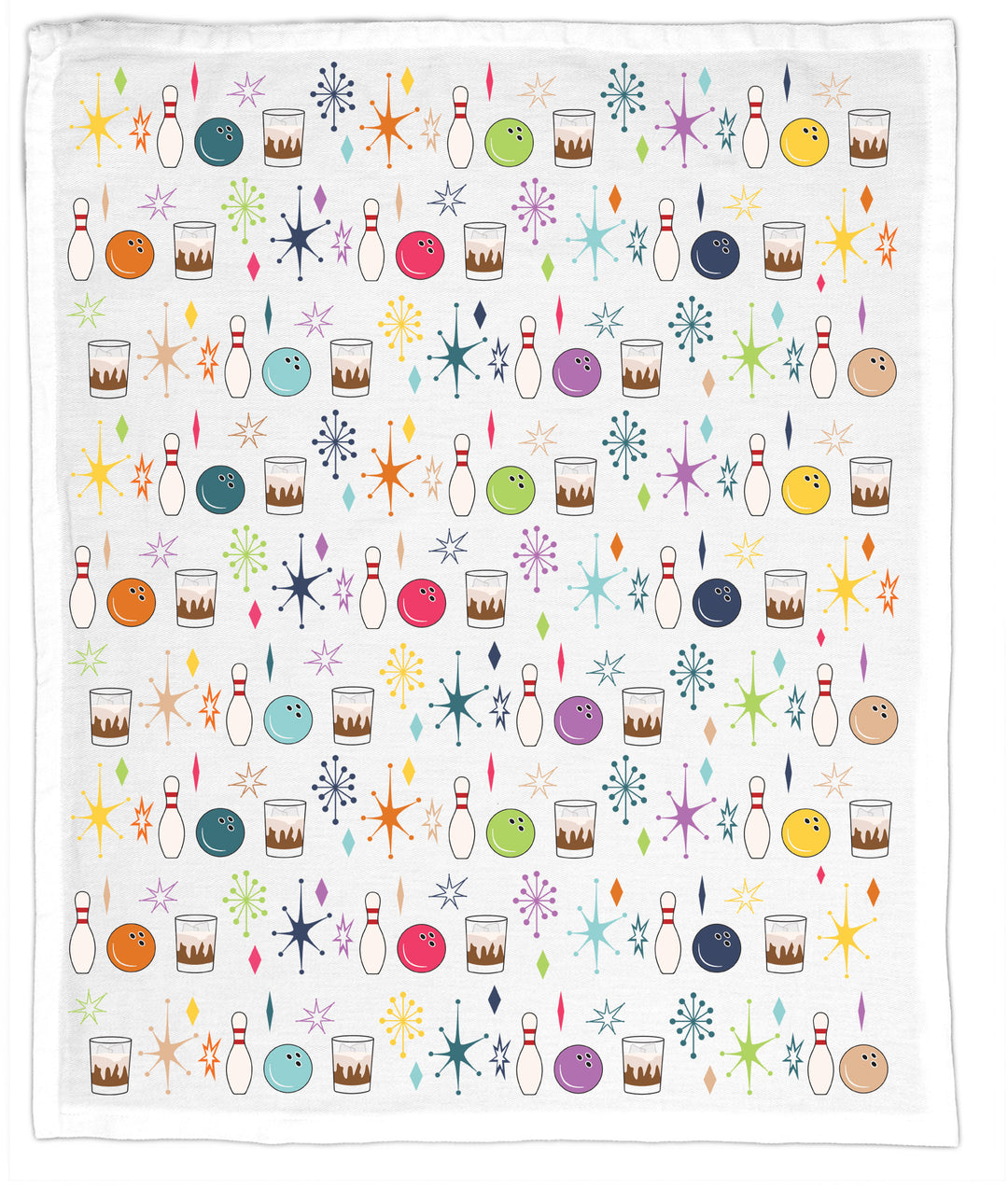Bowling Night, Hand Towel