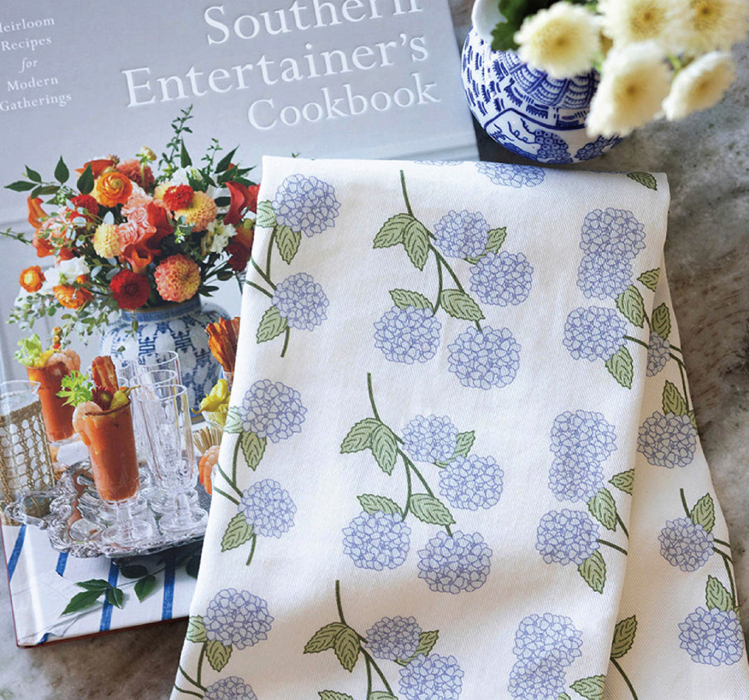 Blue Hydrangeas, Hand Towel
