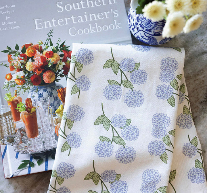 Blue Hydrangeas, Hand Towel