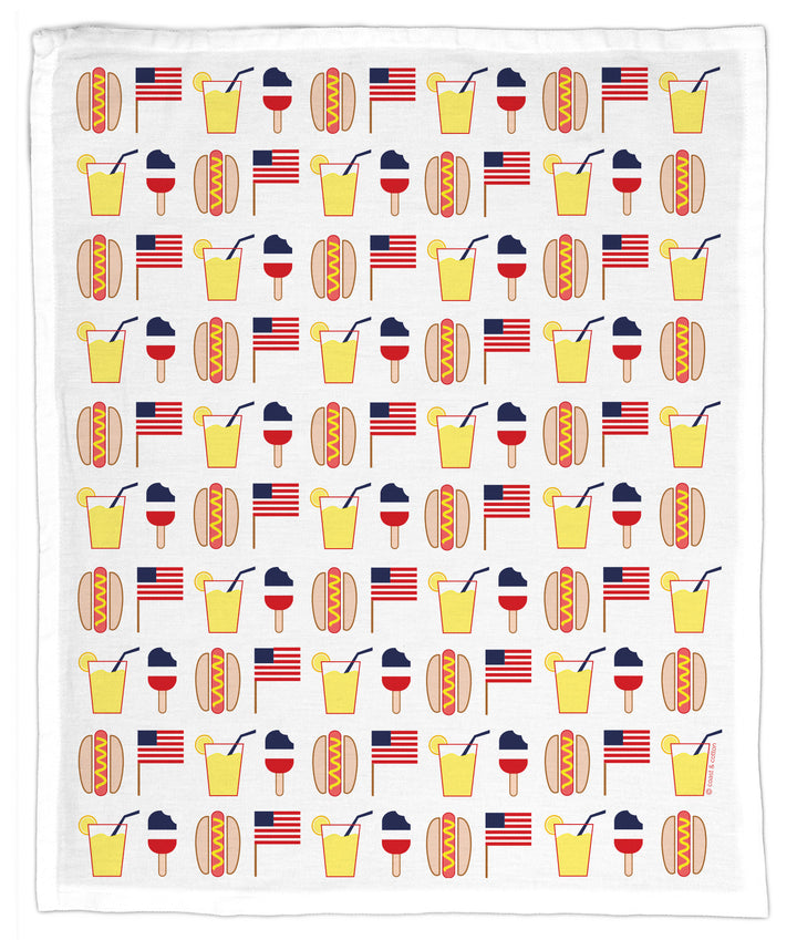 Hotdogs & Flags, Hand Towel