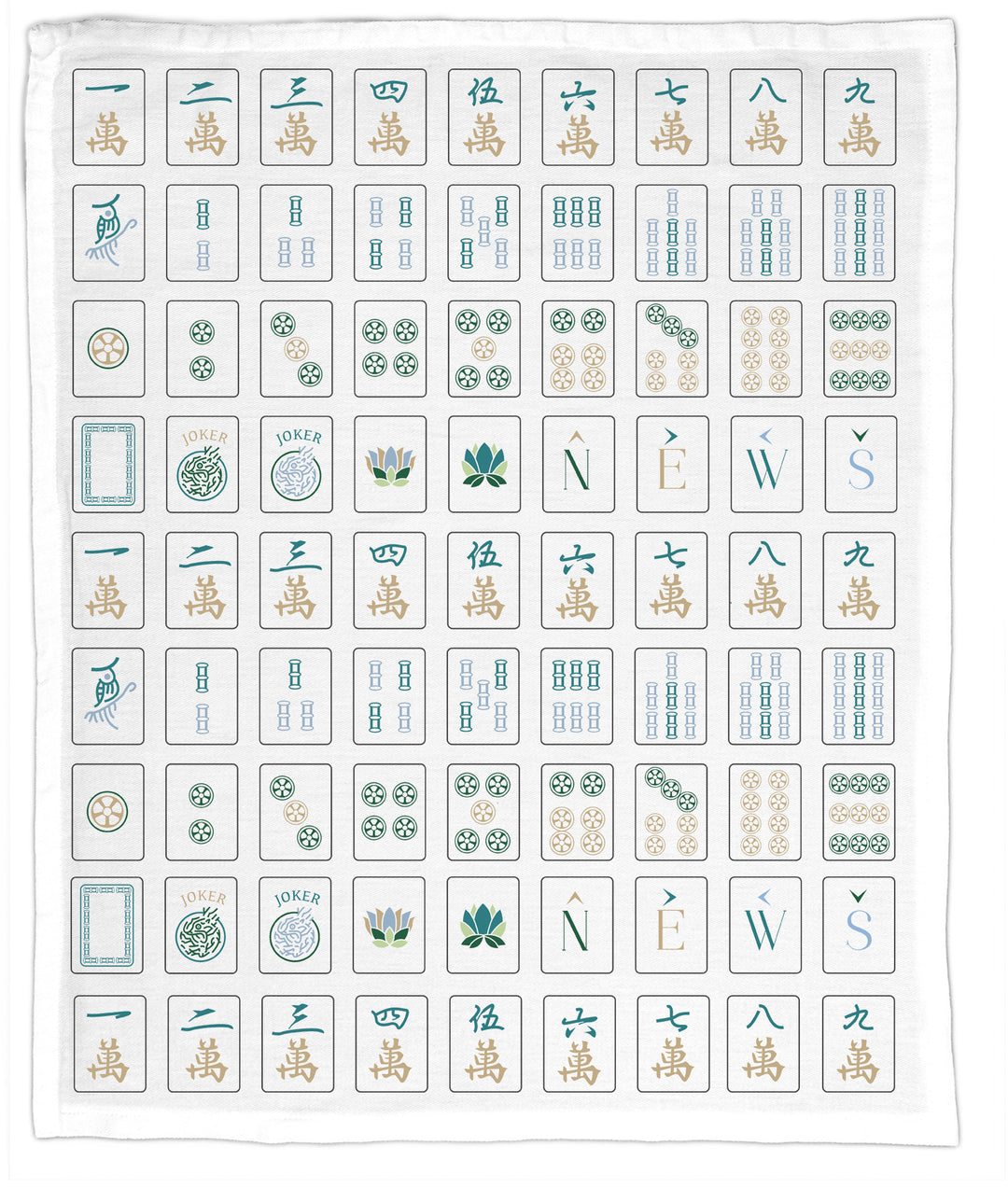 Mahjong (Neutral Colors), Hand Towel
