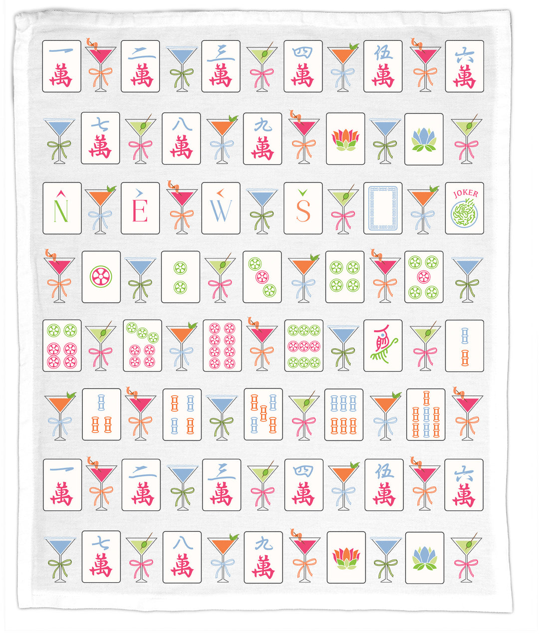 Mahjong & Martinis, Hand Towel