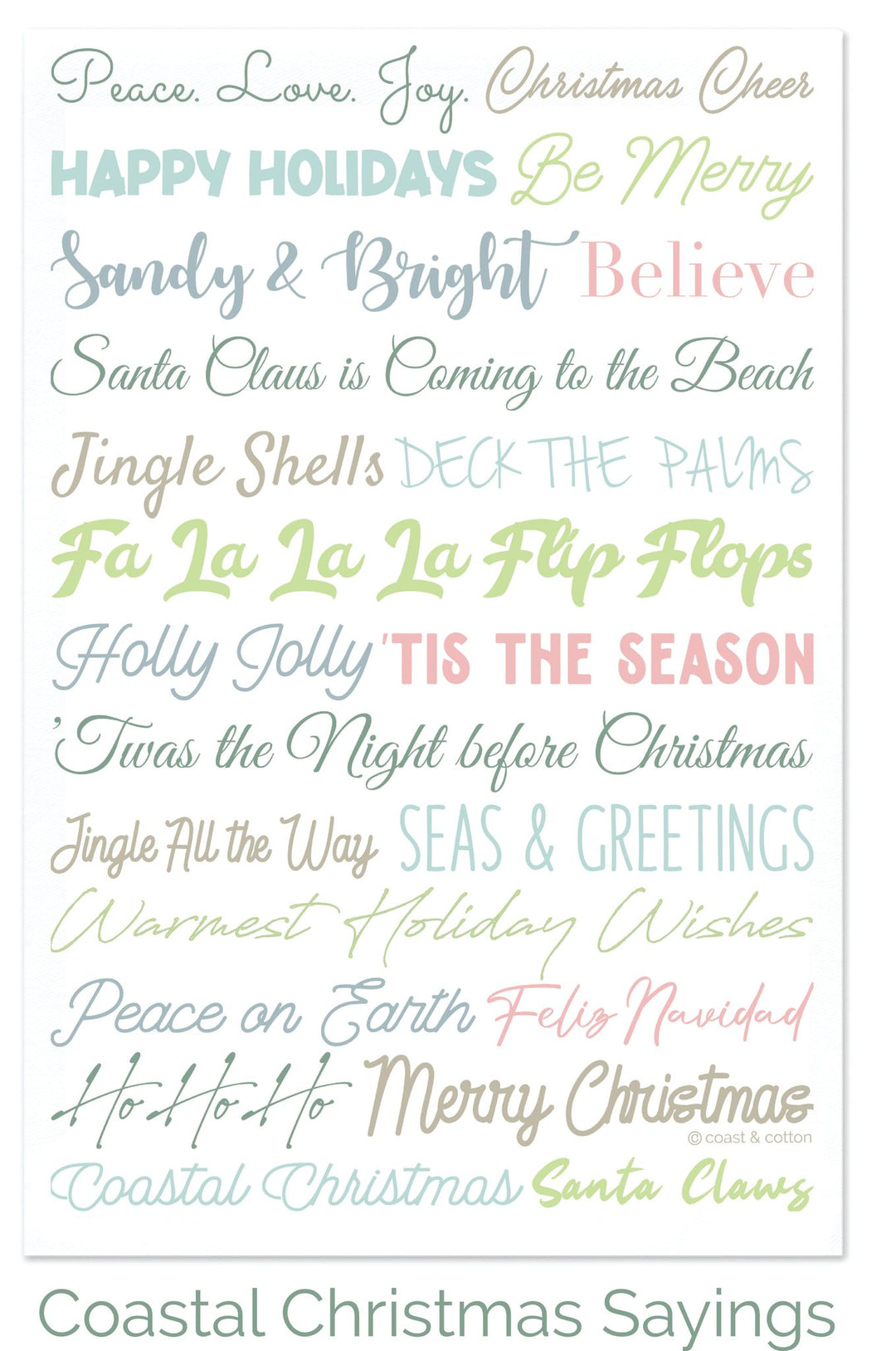 Coastal Christmas Sayings, Hand Towel – Coast & Cotton coastal-christmas-sayings-hand-towel-coast-cotton