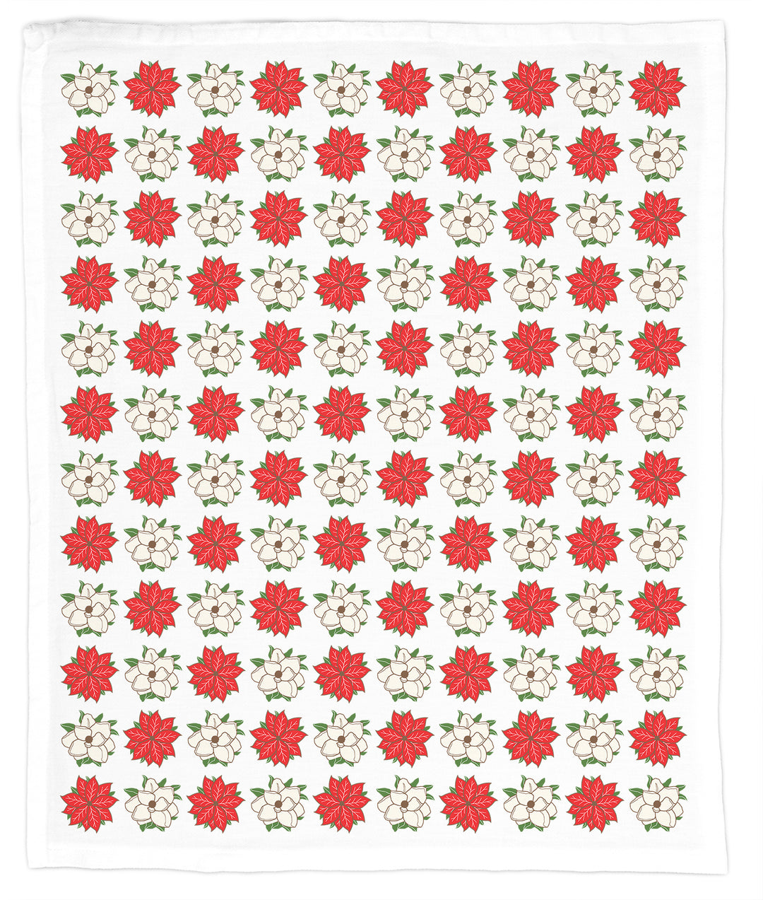 Poinsettias & Magnolias, Hand Towel