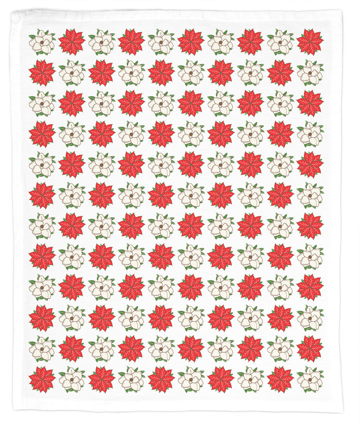 Poinsettias & Magnolias, Hand Towel