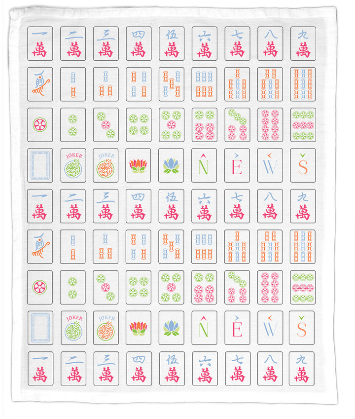 Mahjong (Bright Colors), Hand Towel
