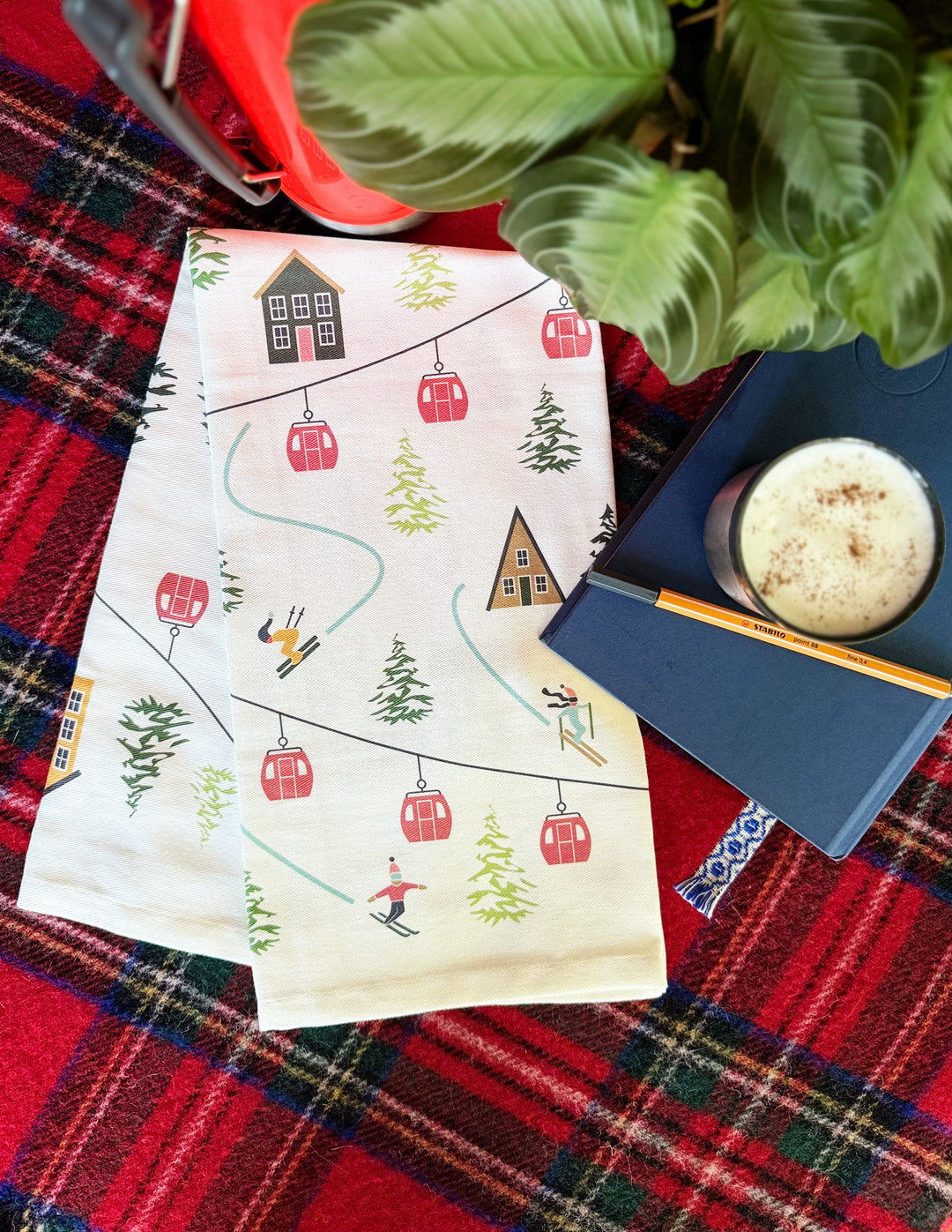 Winter Town, Hand Towel