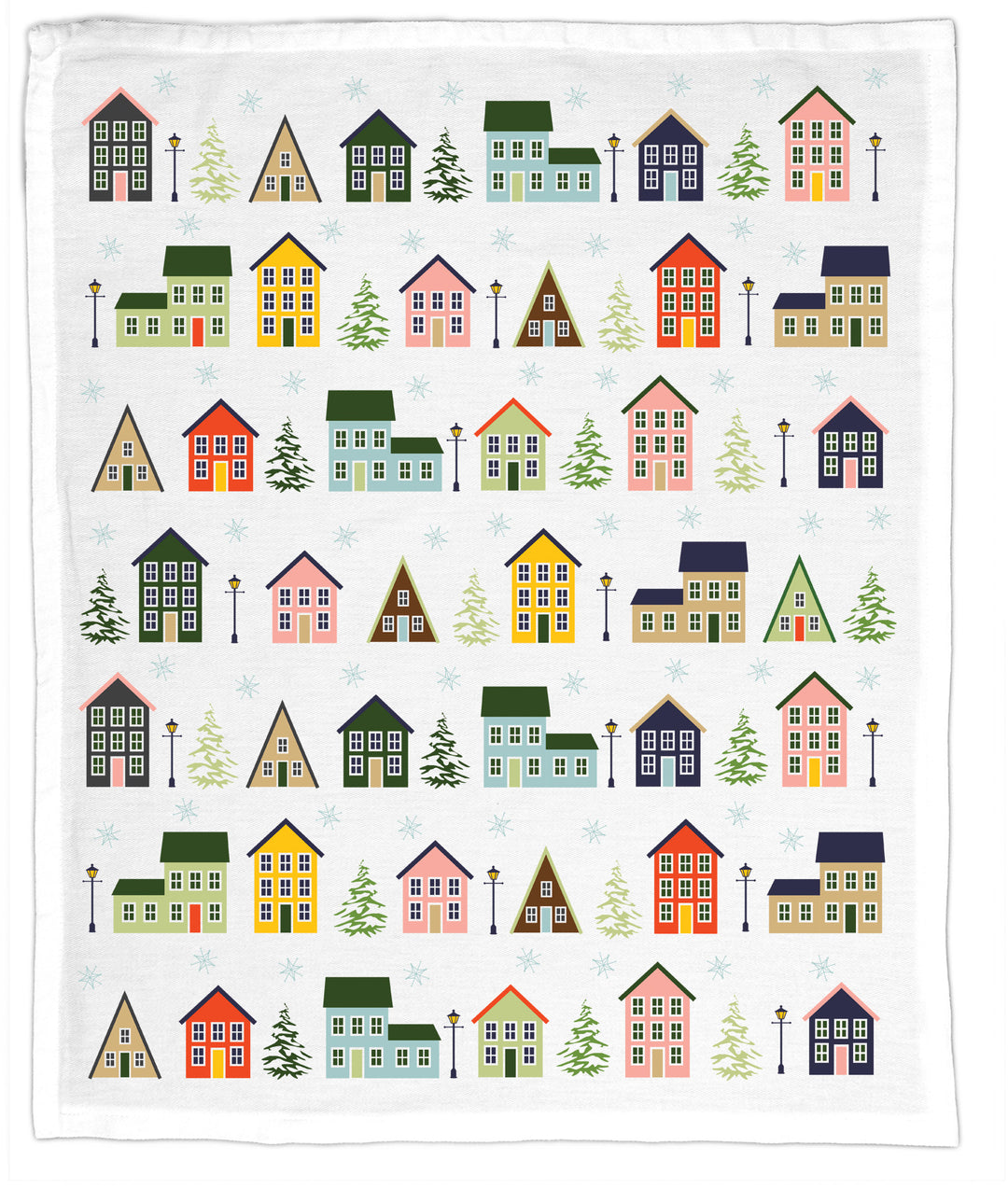 Winter Town, Hand Towel