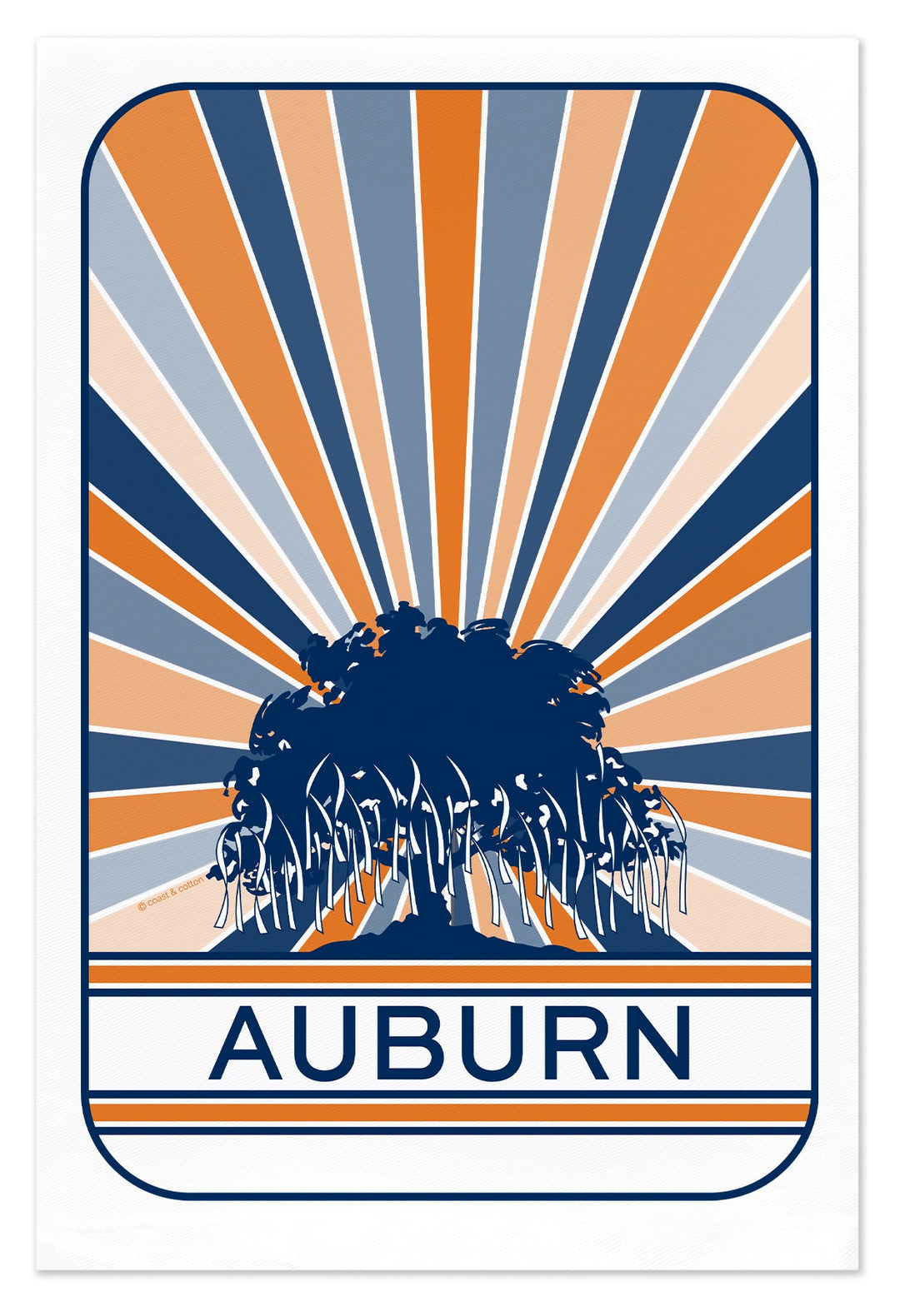 Auburn Tree & Sunset - Licensed Hand Towel