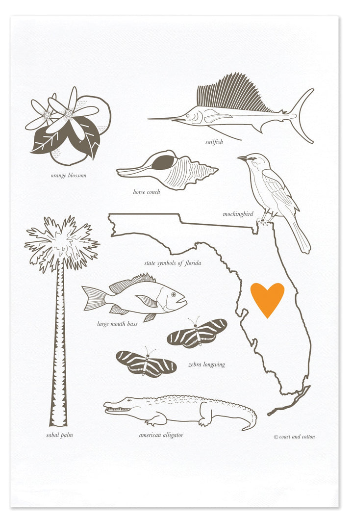 Love My State: FL, Hand Towel