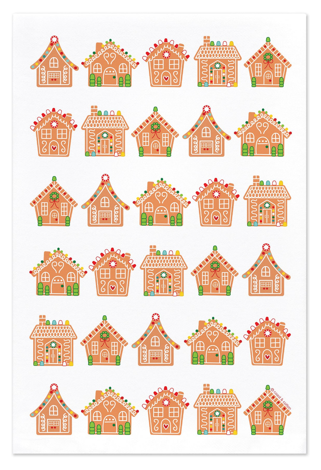Gingerbread Houses, Hand Towel