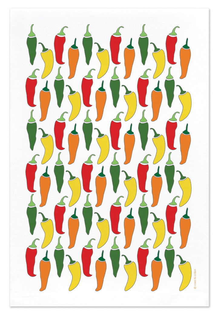 Peppers, Hand Towel